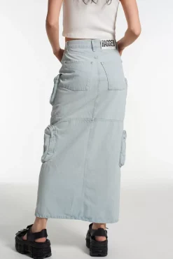 Skirts & Shorts^The Ragged Priest Zip Combat Maxi Skirt Stonewash
