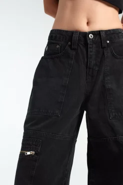 Jeans^The Ragged Priest Zip Sweeper Jean - Charcoal