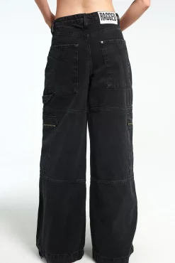 Jeans^The Ragged Priest Zip Sweeper Jean - Charcoal