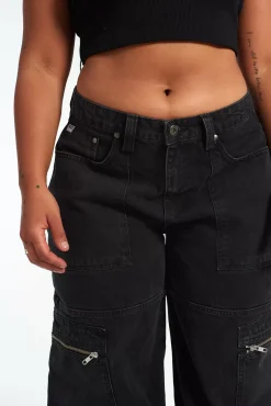 Jeans^The Ragged Priest Zip Sweeper Jean - Charcoal