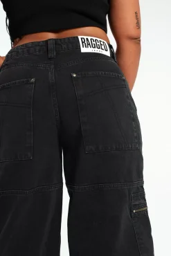 Jeans^The Ragged Priest Zip Sweeper Jean - Charcoal