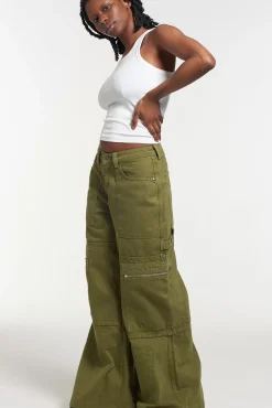 Jeans^The Ragged Priest Zip Sweeper Jean - Stone