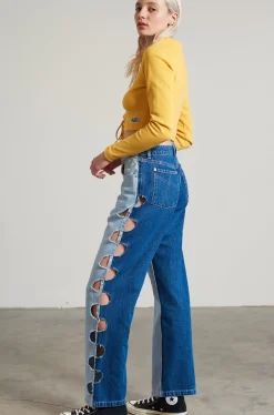 Jeans^The Ragged Priest Zonked Cut Out Dad Jean