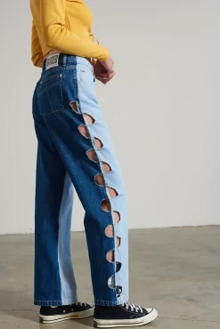 Jeans^The Ragged Priest Zonked Cut Out Dad Jean