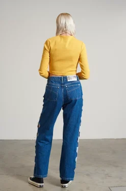 Jeans^The Ragged Priest Zonked Cut Out Dad Jean
